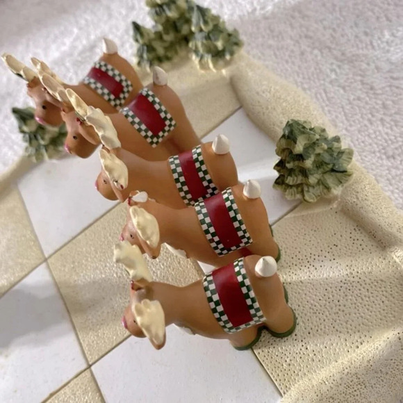 Vintage Avon Santa Reindeer Christmas Tic  Tac Toe Game - Picture 9 of 16